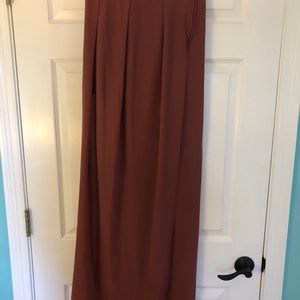 Long formal skirt with shorts